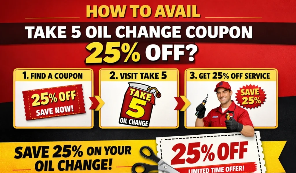 Take 5 oil change Coupon