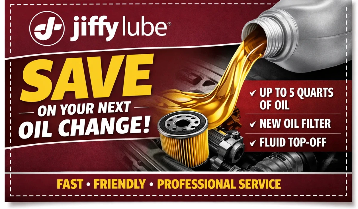 Jiffy Lube Oil Change Coupon